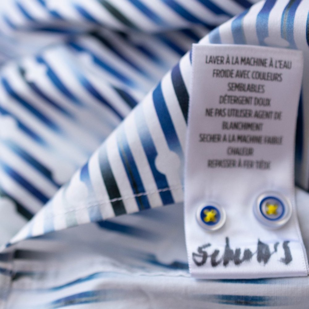 Robert Graham Mens Smart Casual Shirt, White & Blue, Contrast Cuffs, Size 2XL - Picture 13 of 13
